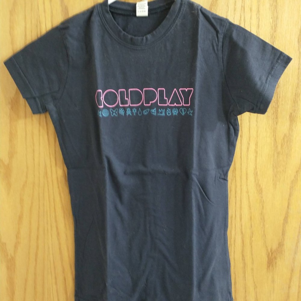 Coldplay Tour Shirt Babydoll top size Small